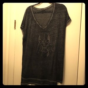 Women’s Rock&Republic Studded Darth Vader Shirt